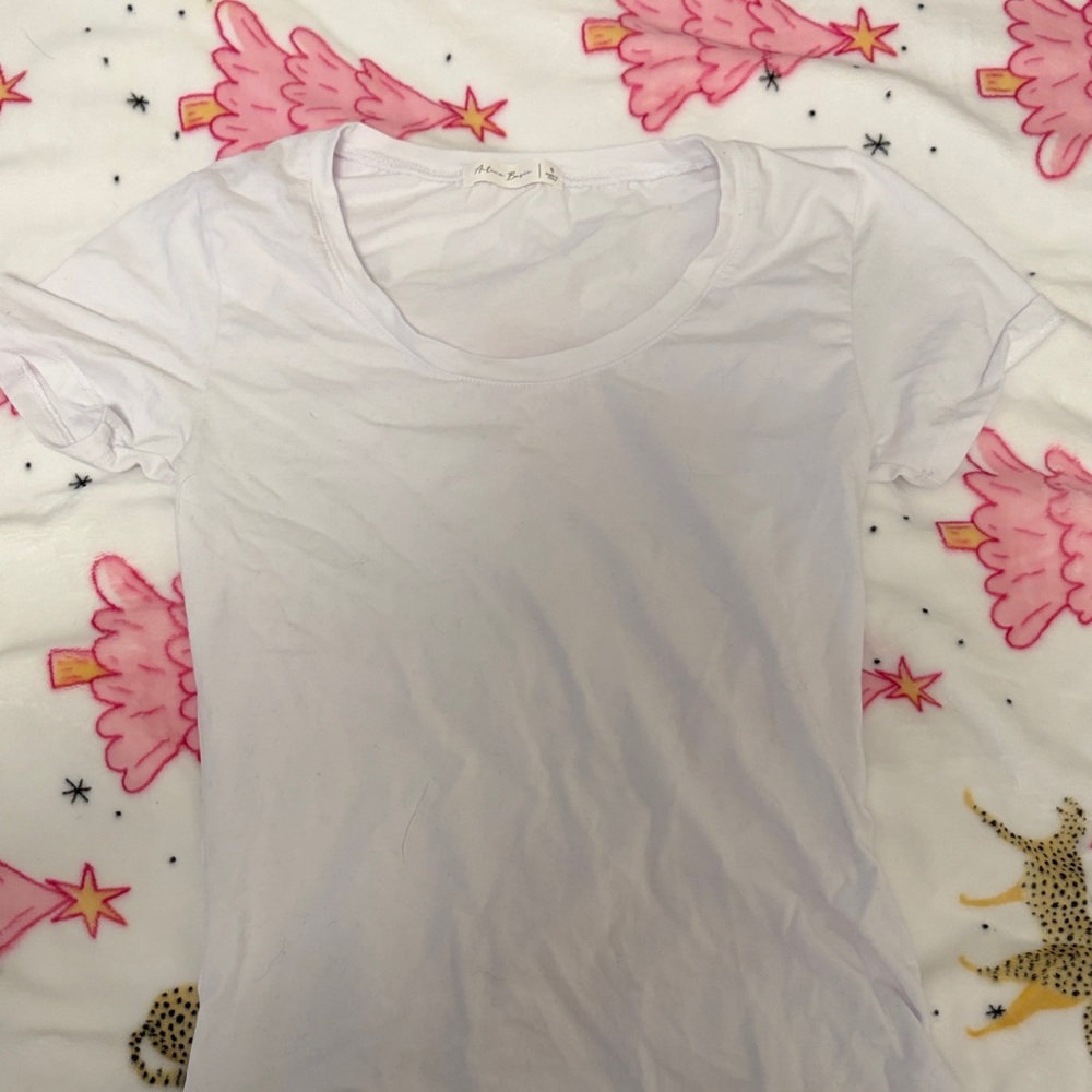 White Scoop Neck T-Shirt